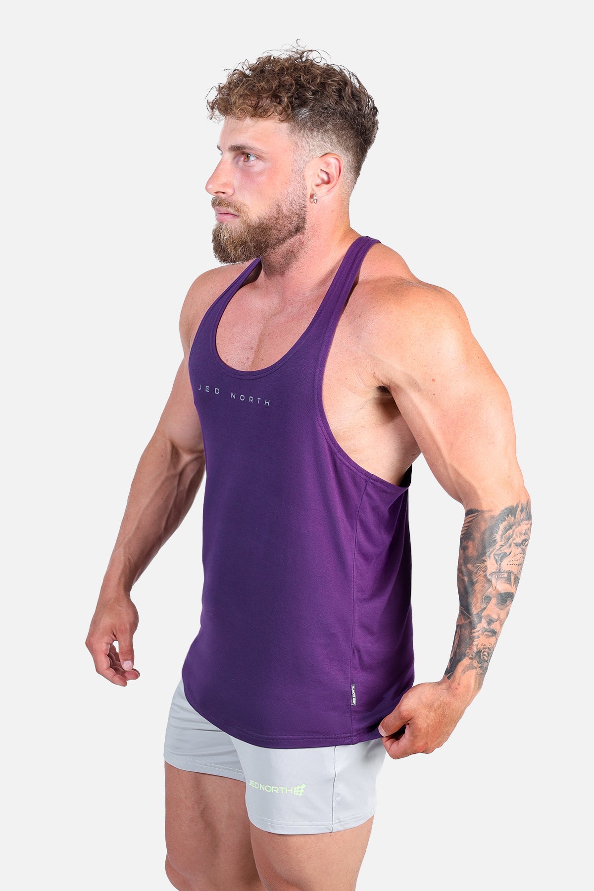 Classic Bodybuilding Racerback Stringer - Violet