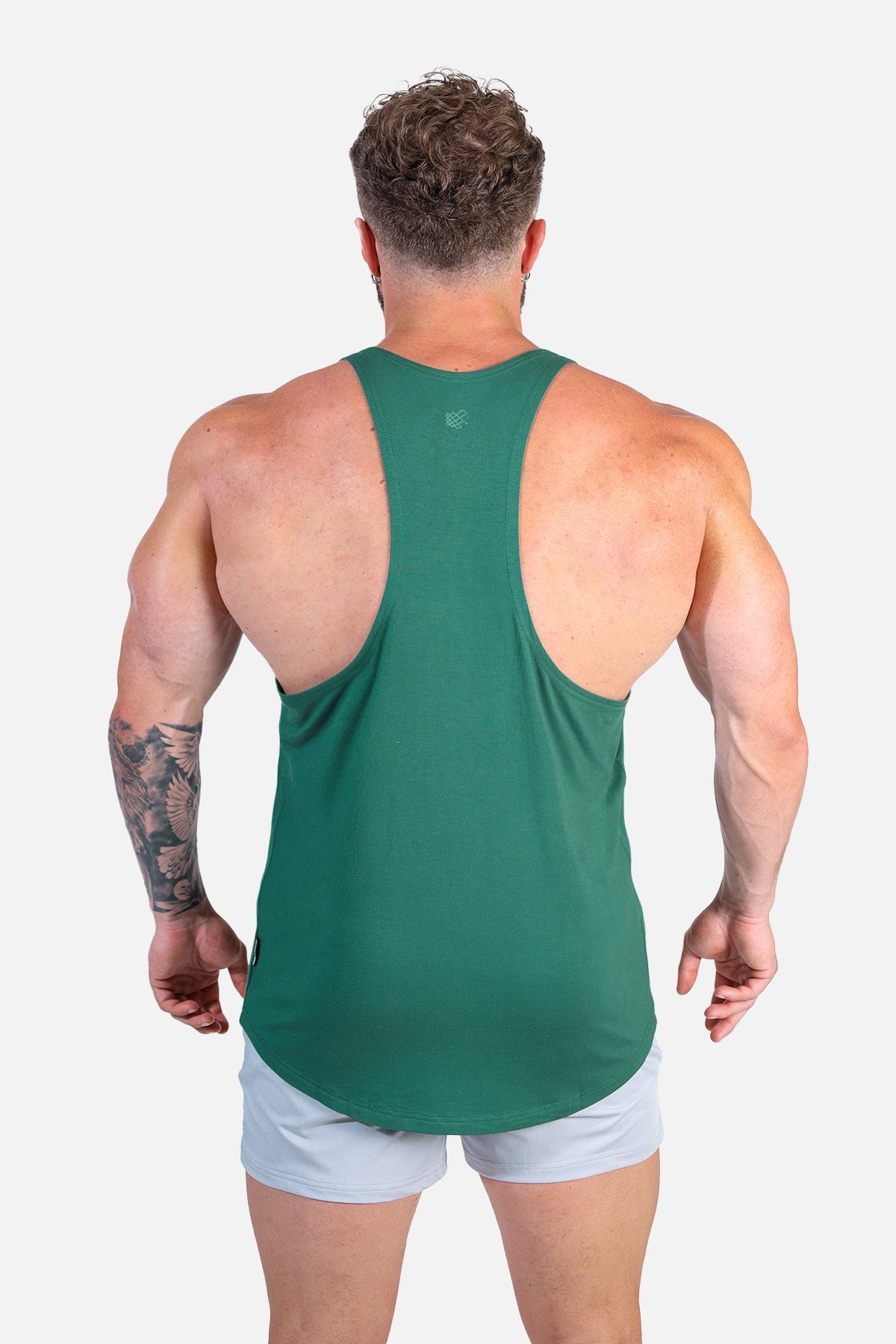 Klassischer Bodybuilding Racerback Stringer - Seegrün