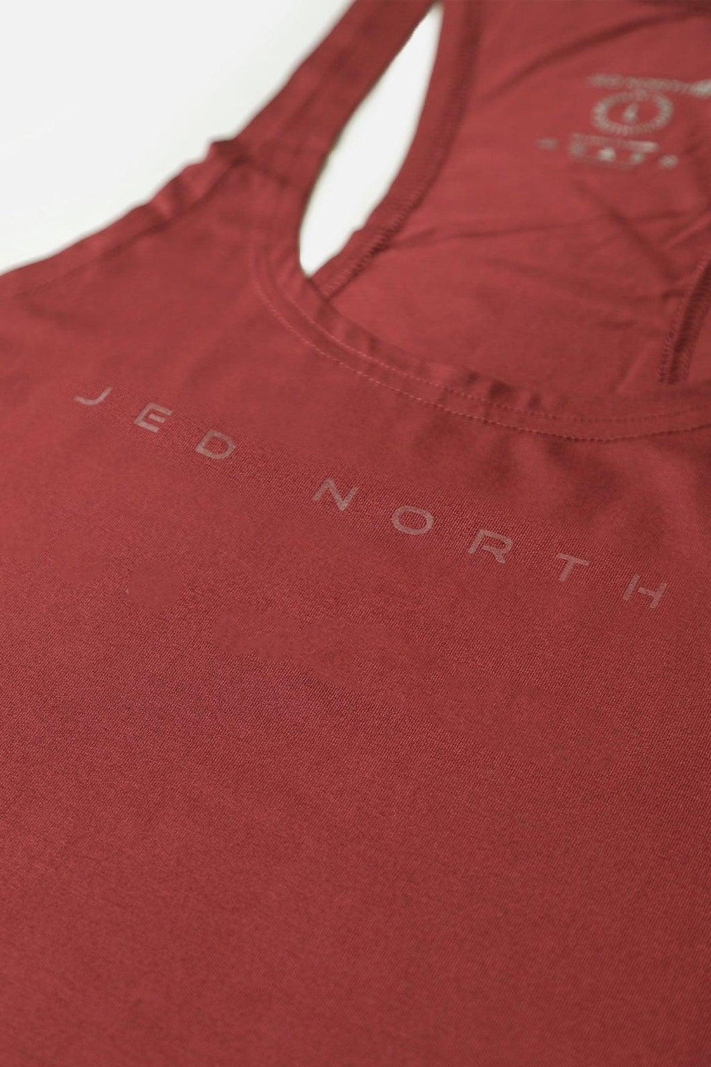 Jed North Men's Classic Bodybuilding Racerback Stringer - Maroon
