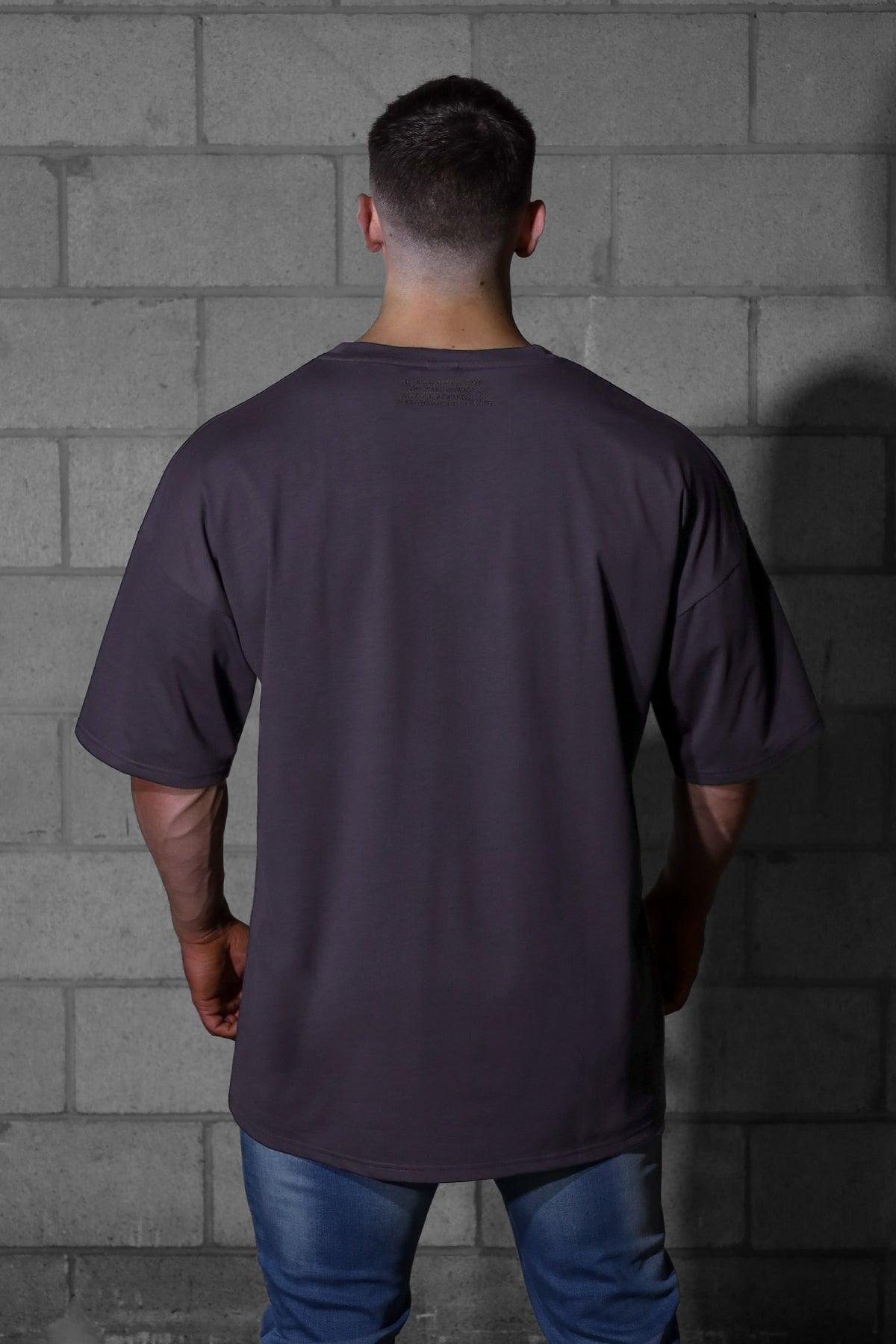 Jed North Energy Oversize-T-Shirt - Dunkelgrau