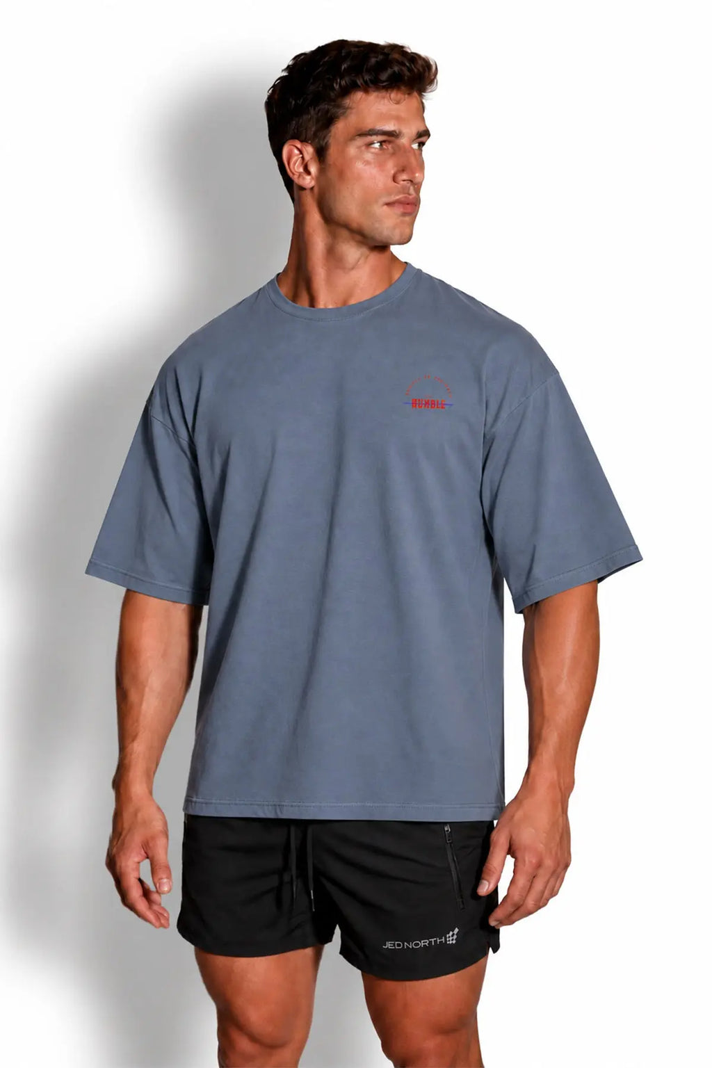 Jed North Men's Energy Oversized T-Shirt - Humble Logo Dark Gray