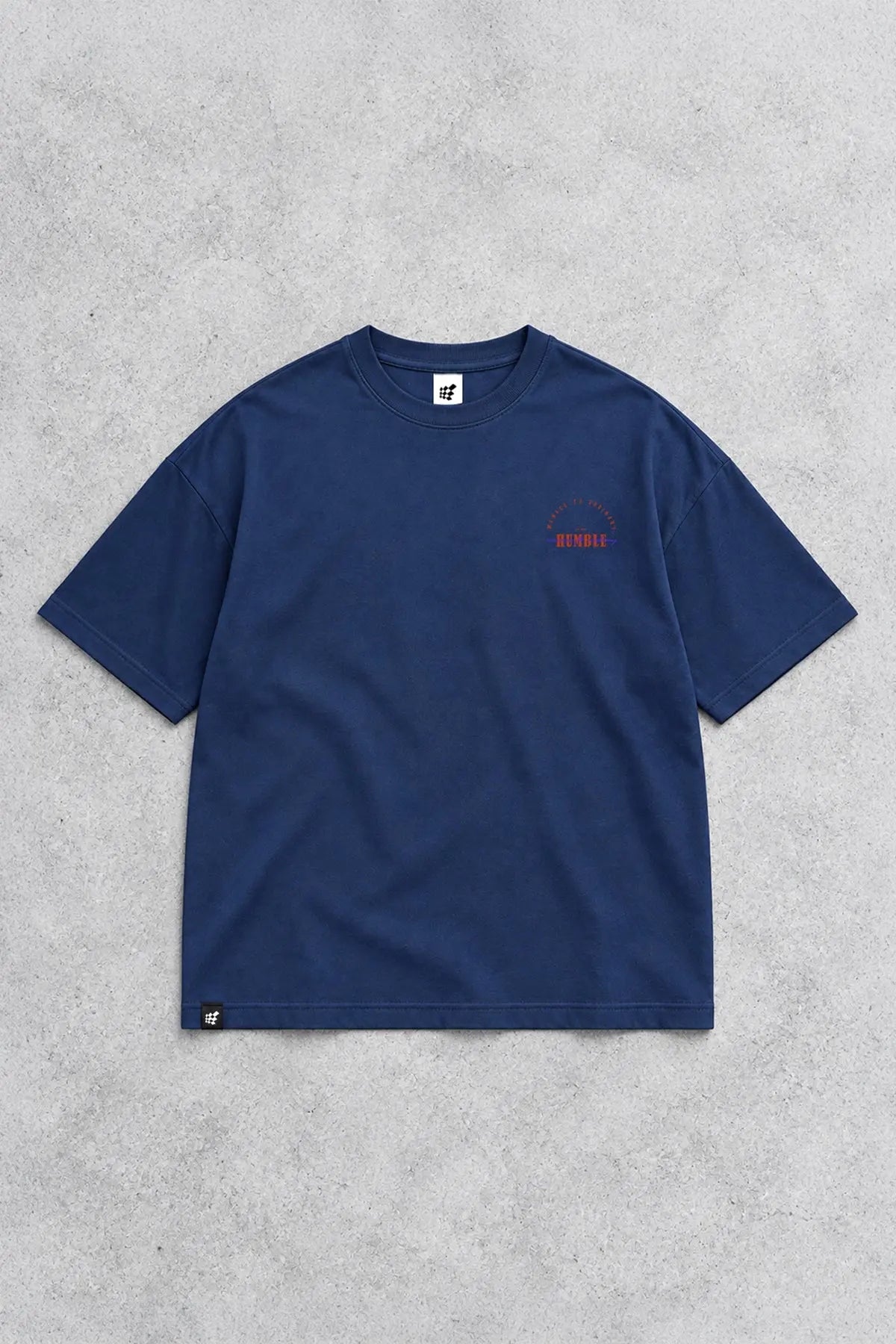 Jed North Men's Energy Oversized T-Shirt - Humble Logo Navy