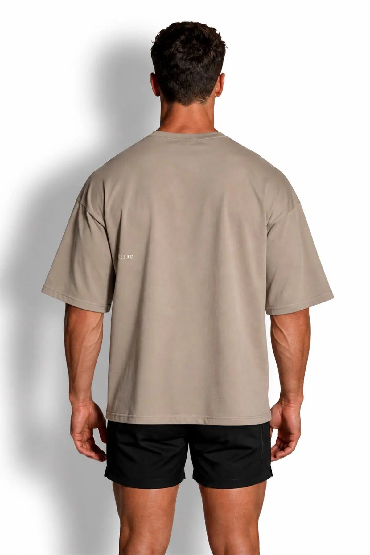 Jed North Men's Energy Oversized T-Shirt - Humble Logo Stone Gray