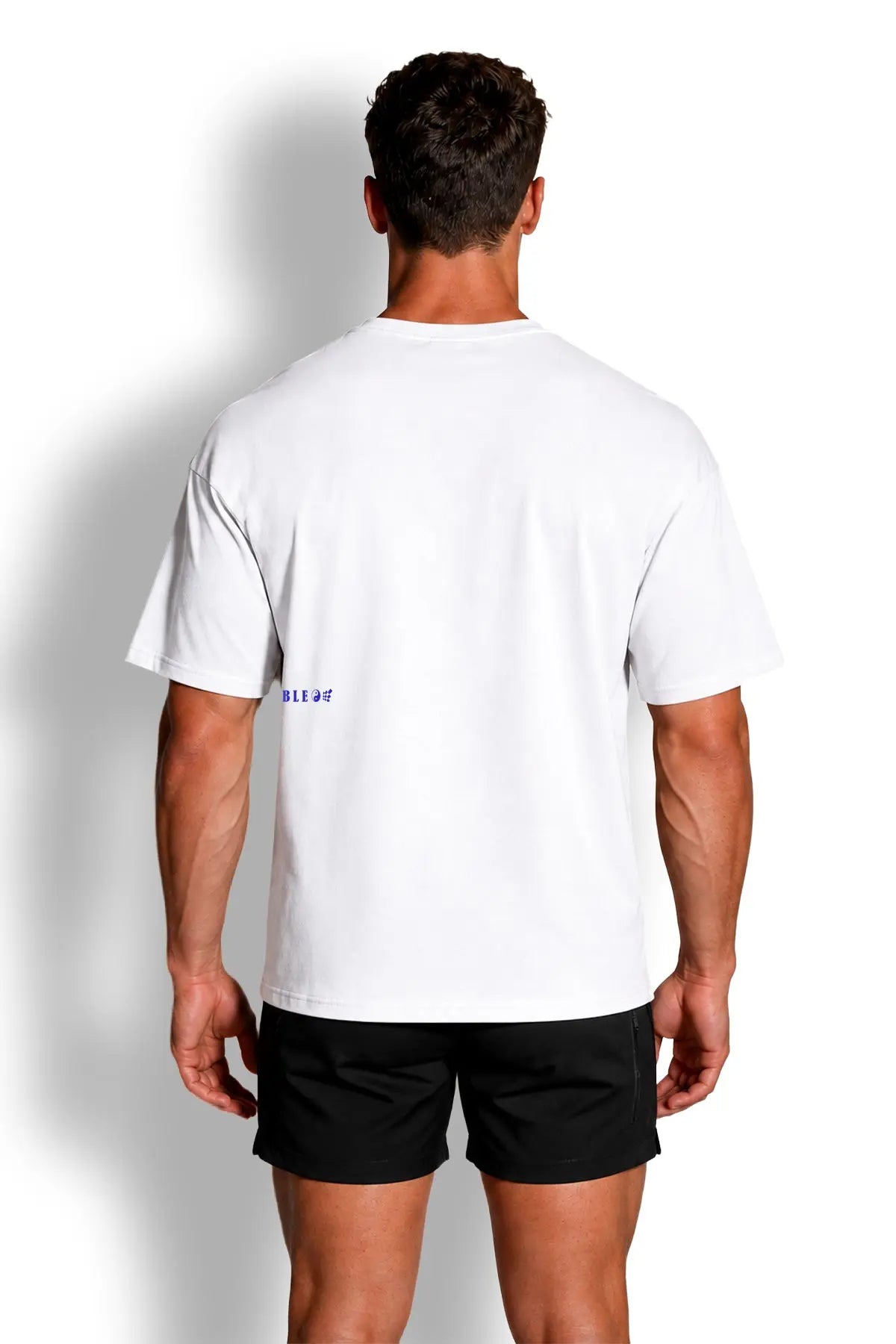 Jed North Men's Energy Oversized T-Shirt - Humble Logo White
