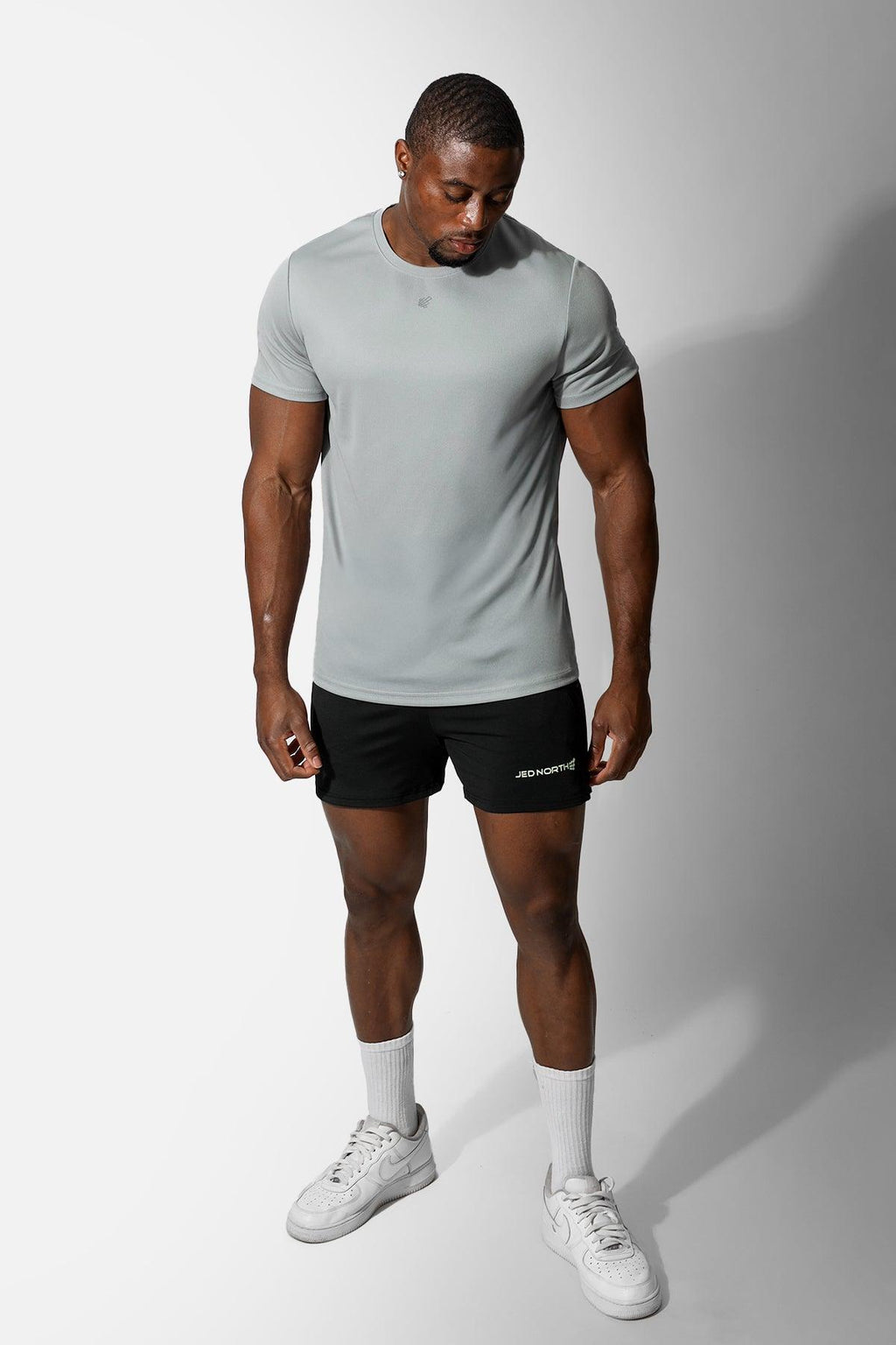 Jed North Men's Tactical Fast-Dry Training T-Shirt - Polar Silver