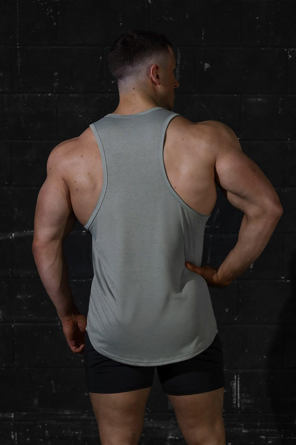 Jed North Men's Vital Raw-Hem Tank Top 2.0 - Gray