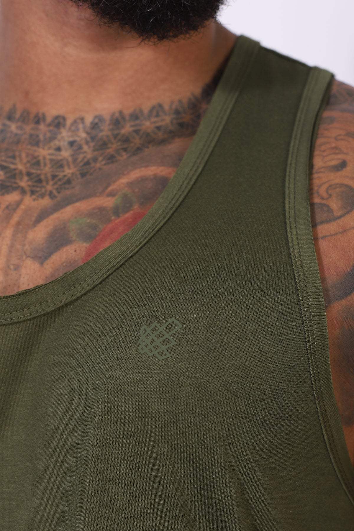 Jed North Men's Vital Raw-Hem Tank Top 2.0 - Green