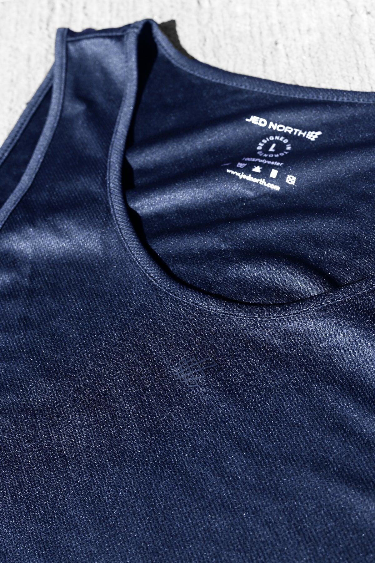 Jed North Alpha Microfiber Fast-Dry Gym Tank Top - Space Blue