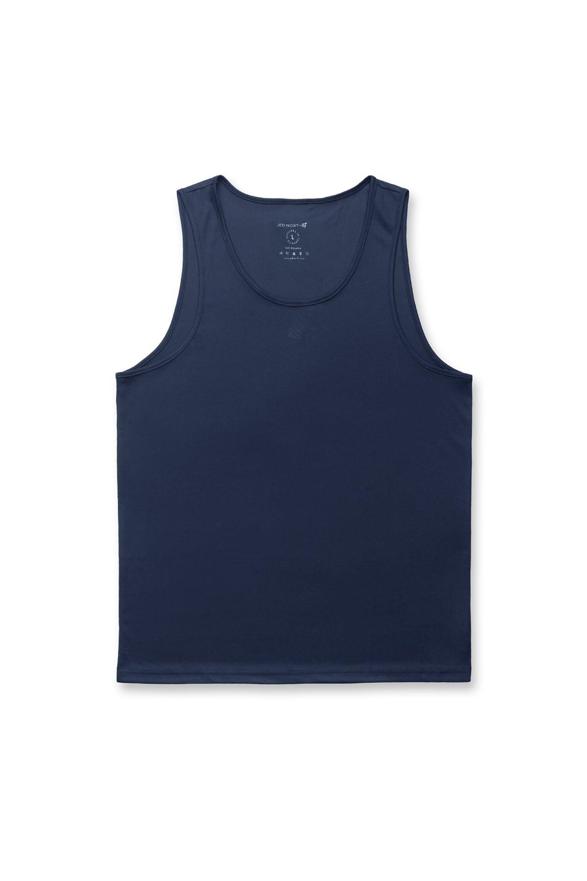 Jed North Alpha Microfiber Fast-Dry Gym Tank Top - Space Blue