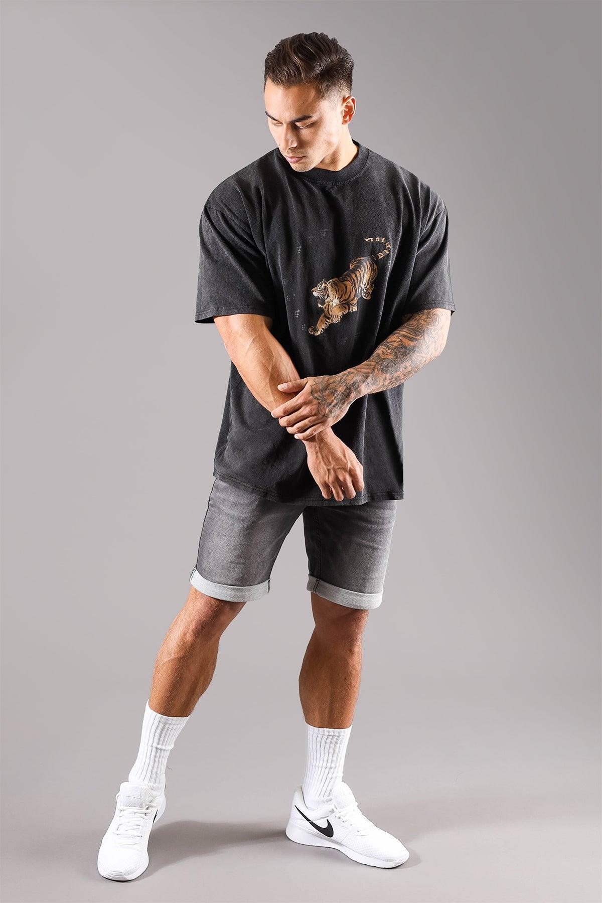 Jed North Vintage Oversized T-Shirt - Tiger Logo 2.0