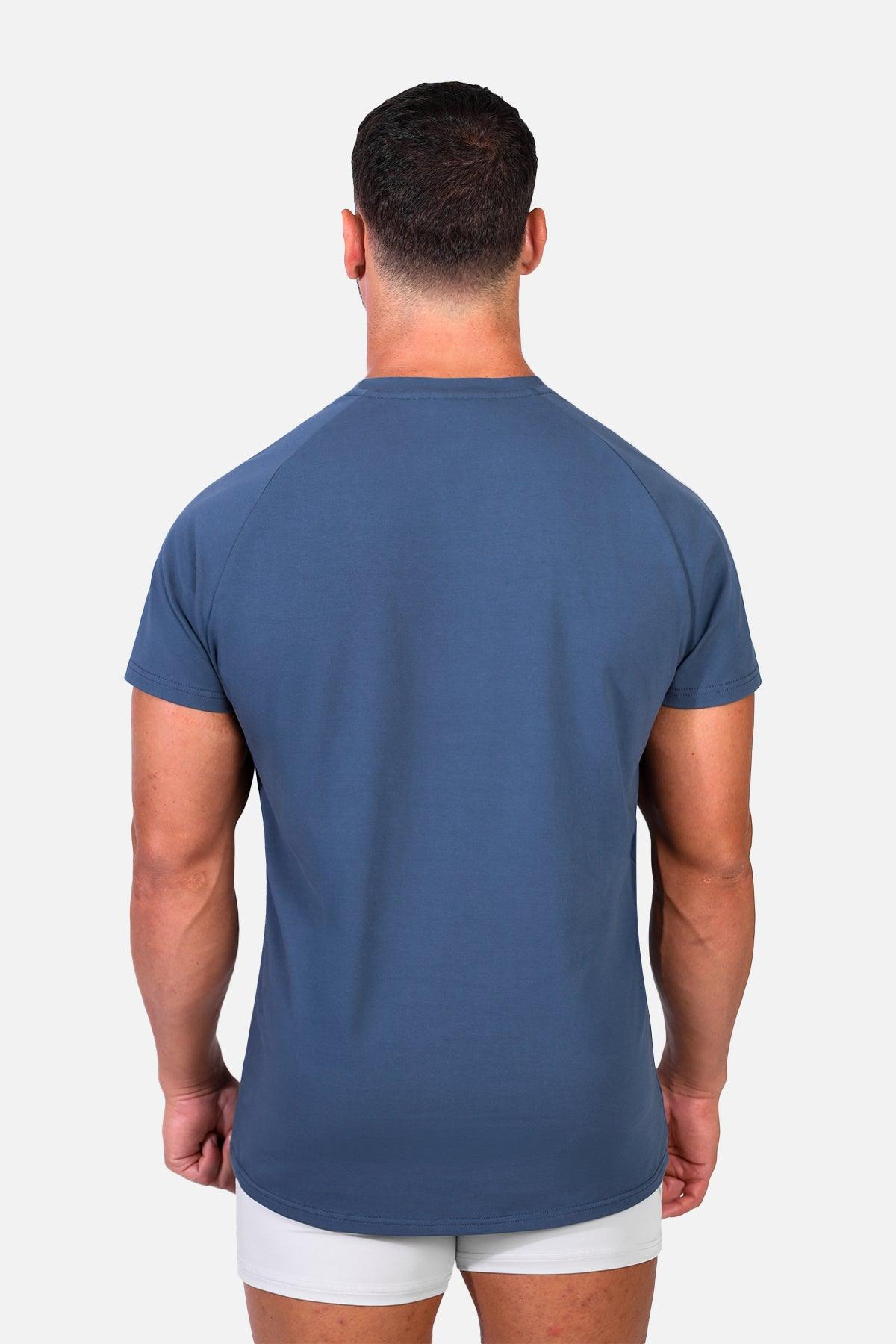Jed North Titan 2.0 Muscle-Fit T-Shirt - Dunkelblaugrün