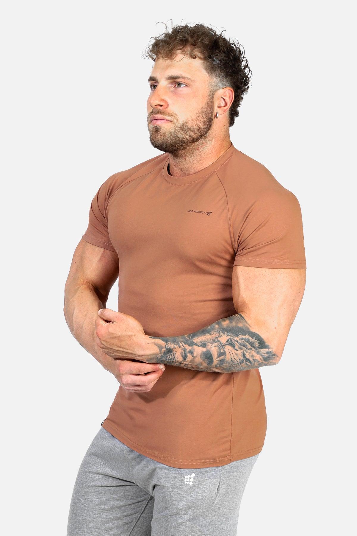 Jed North Titan 2.0 Muscle-Fit T-Shirt - Kupfer