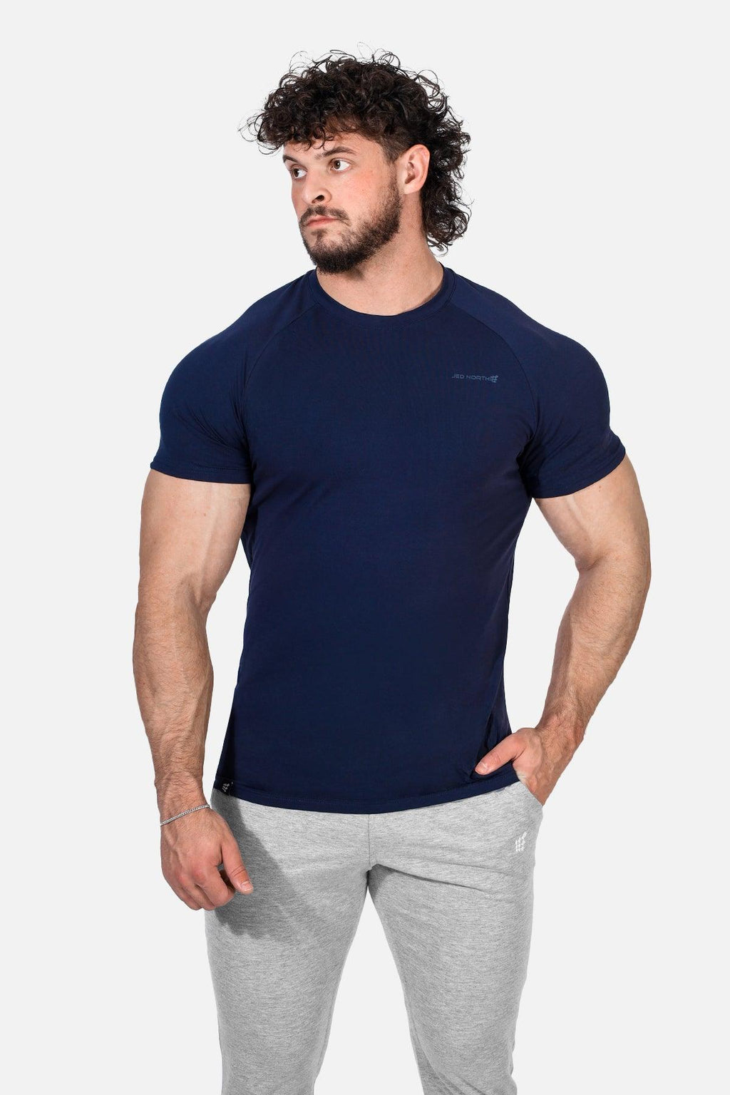 Jed North Men's Titan 2.0 Muscle-Fit T-Shirt - Navy