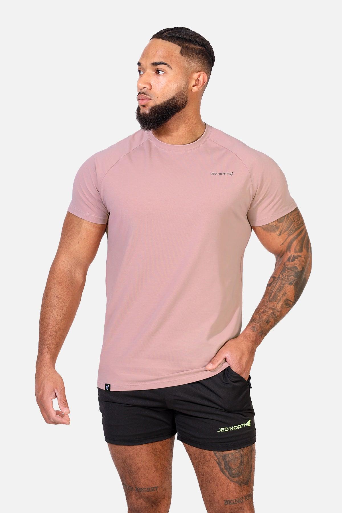 Jed North Titan 2.0 Muscle-Fit T-Shirt - Lachs
