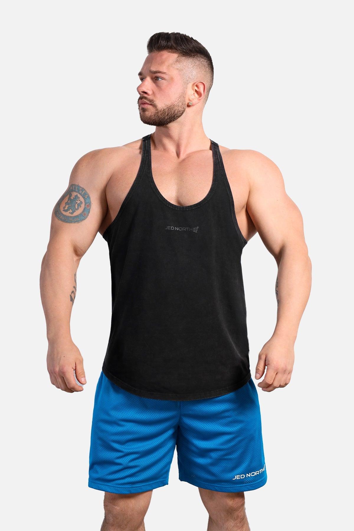 Jed North Classic Vintage Washed Racerback Stringer - Charcoal