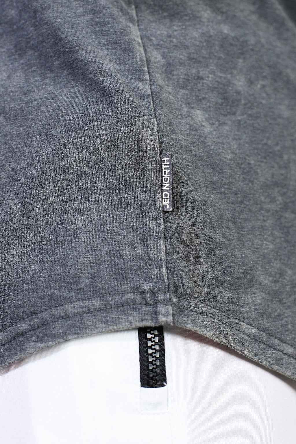 Jed North Men's Retro Washed Bodybuilding Stringer - Heather Gray