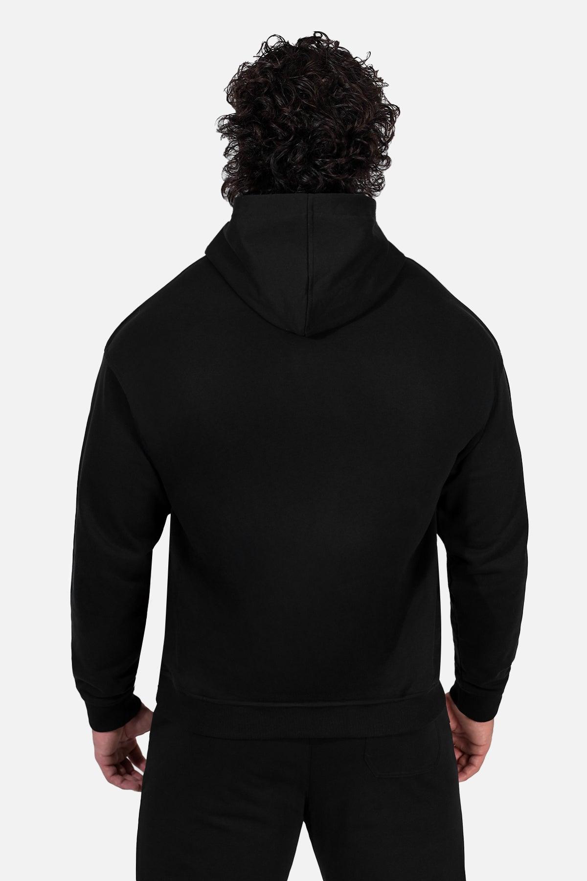 Jed North Essentials Relaxed Hoodie - Schwarz