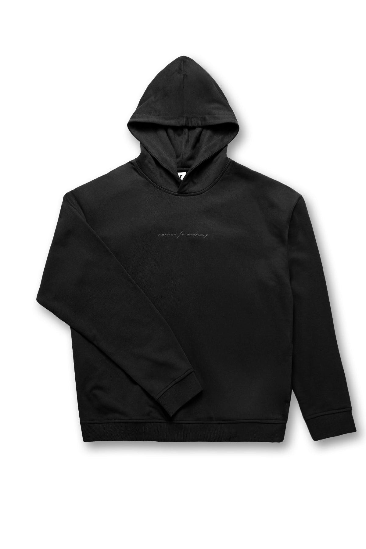 Jed North Essentials Relaxed Hoodie - Schwarz