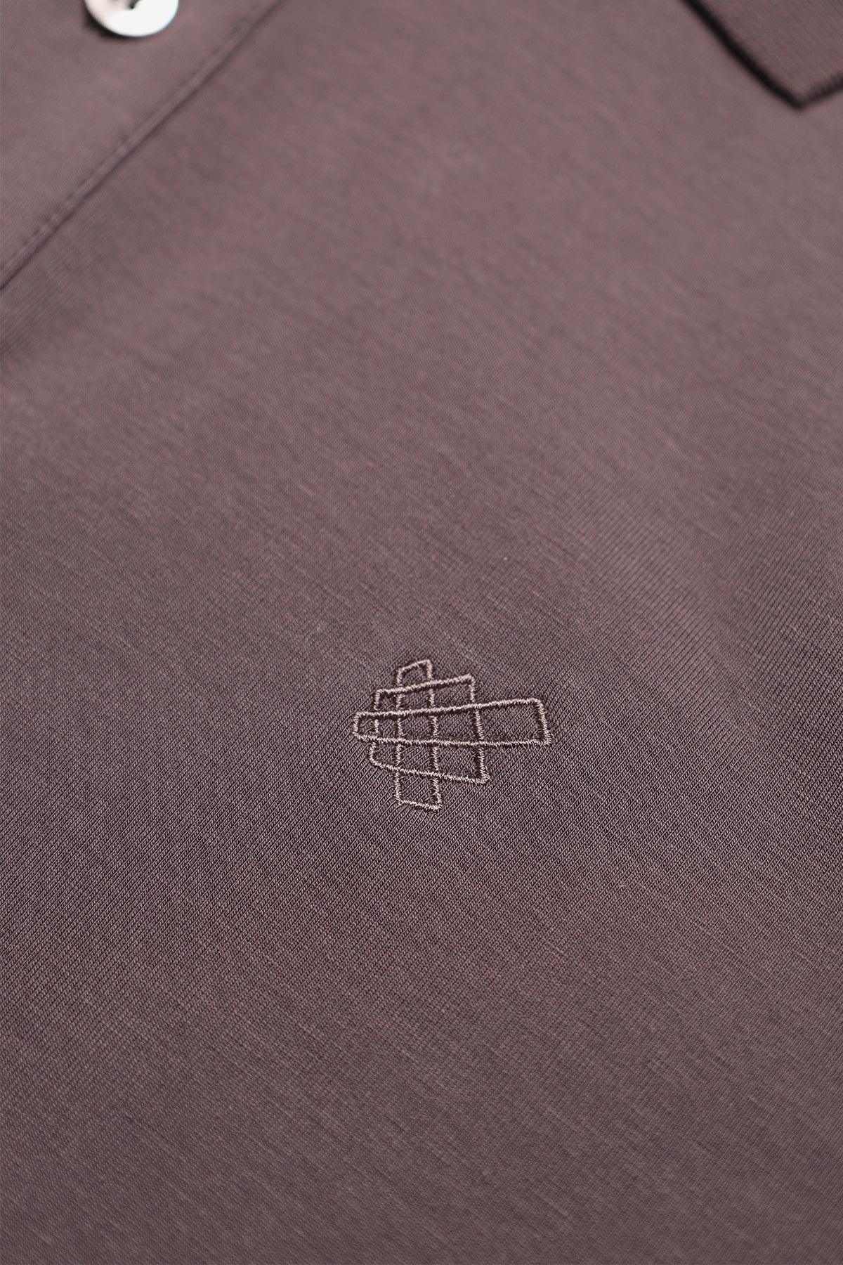 Jed North Muscle Fit All-Day Polo T-Shirt - Dunkelgrau