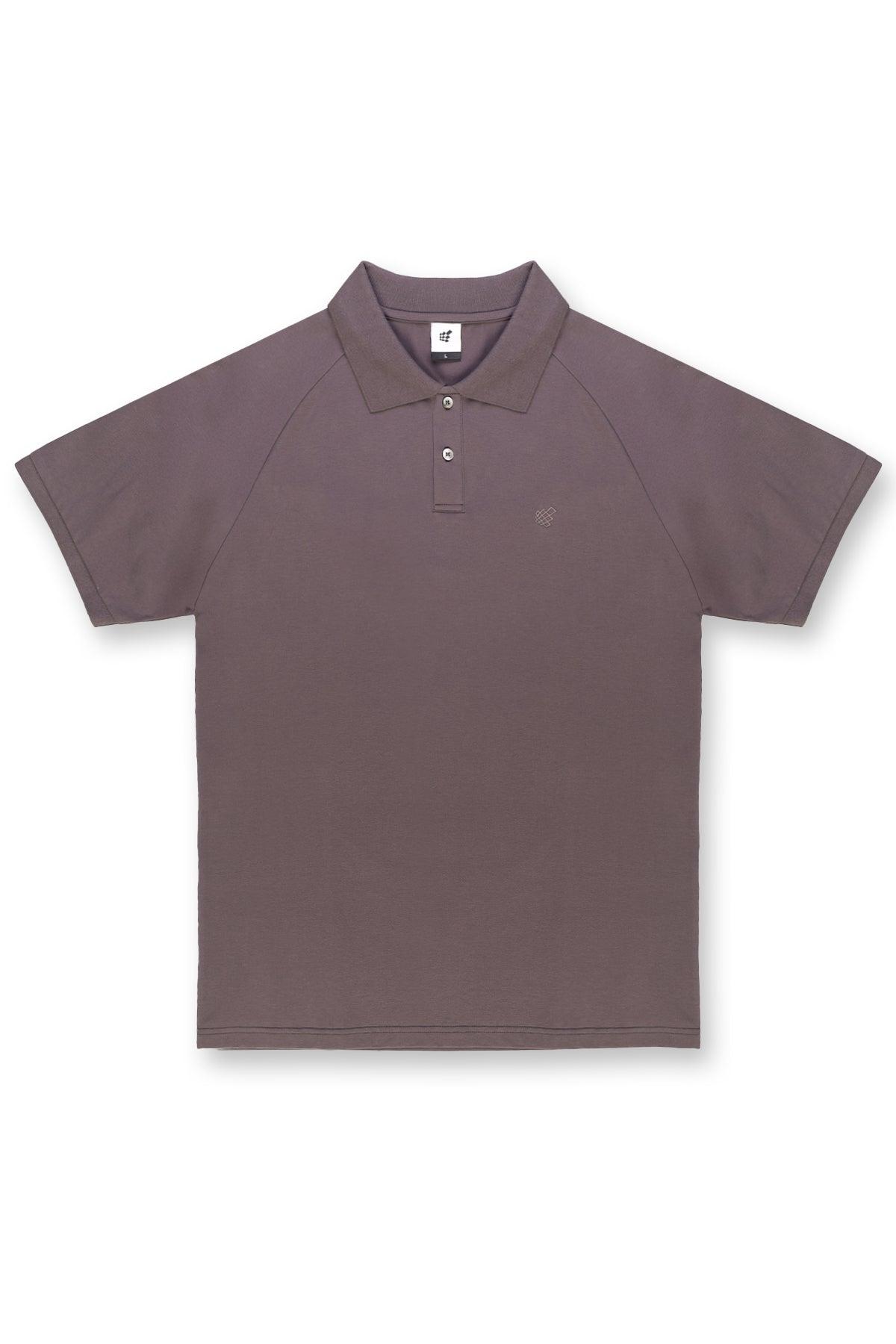 Jed North Muscle Fit All-Day Polo T-Shirt - Dunkelgrau