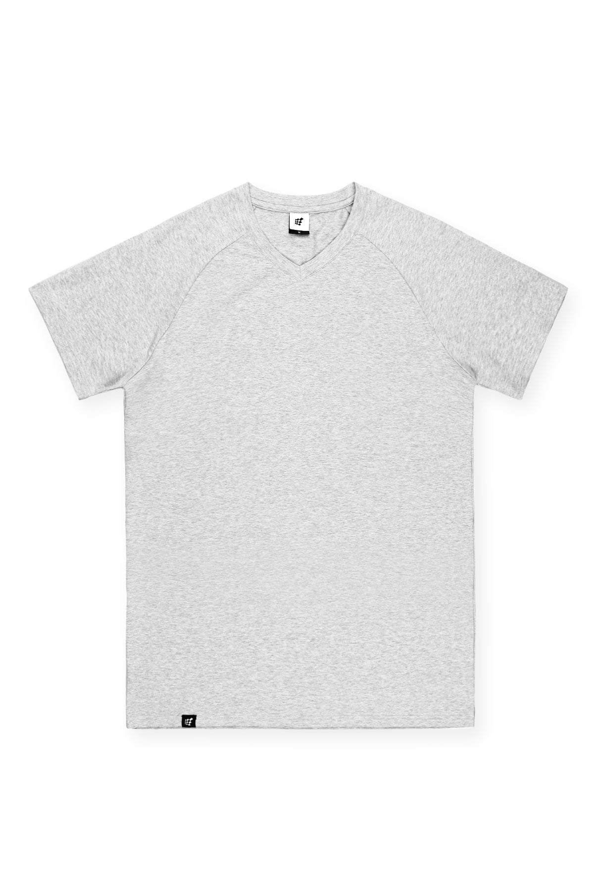 Camiseta con cuello en V ajustada para hombre Jed North - Gris claro