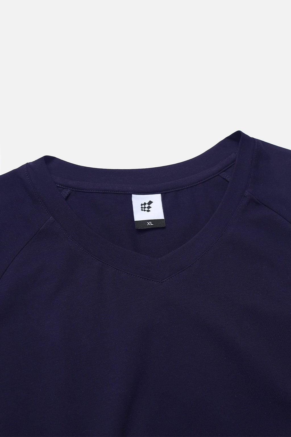 Camiseta entallada de cuello de pico Jed North - Azul marino