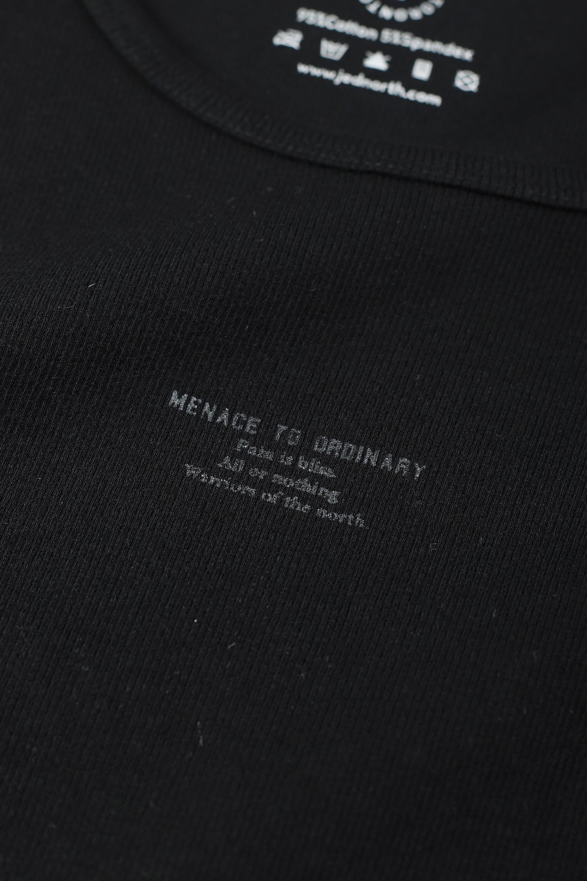 Geripptes Muskel-Tanktop – Schwarz