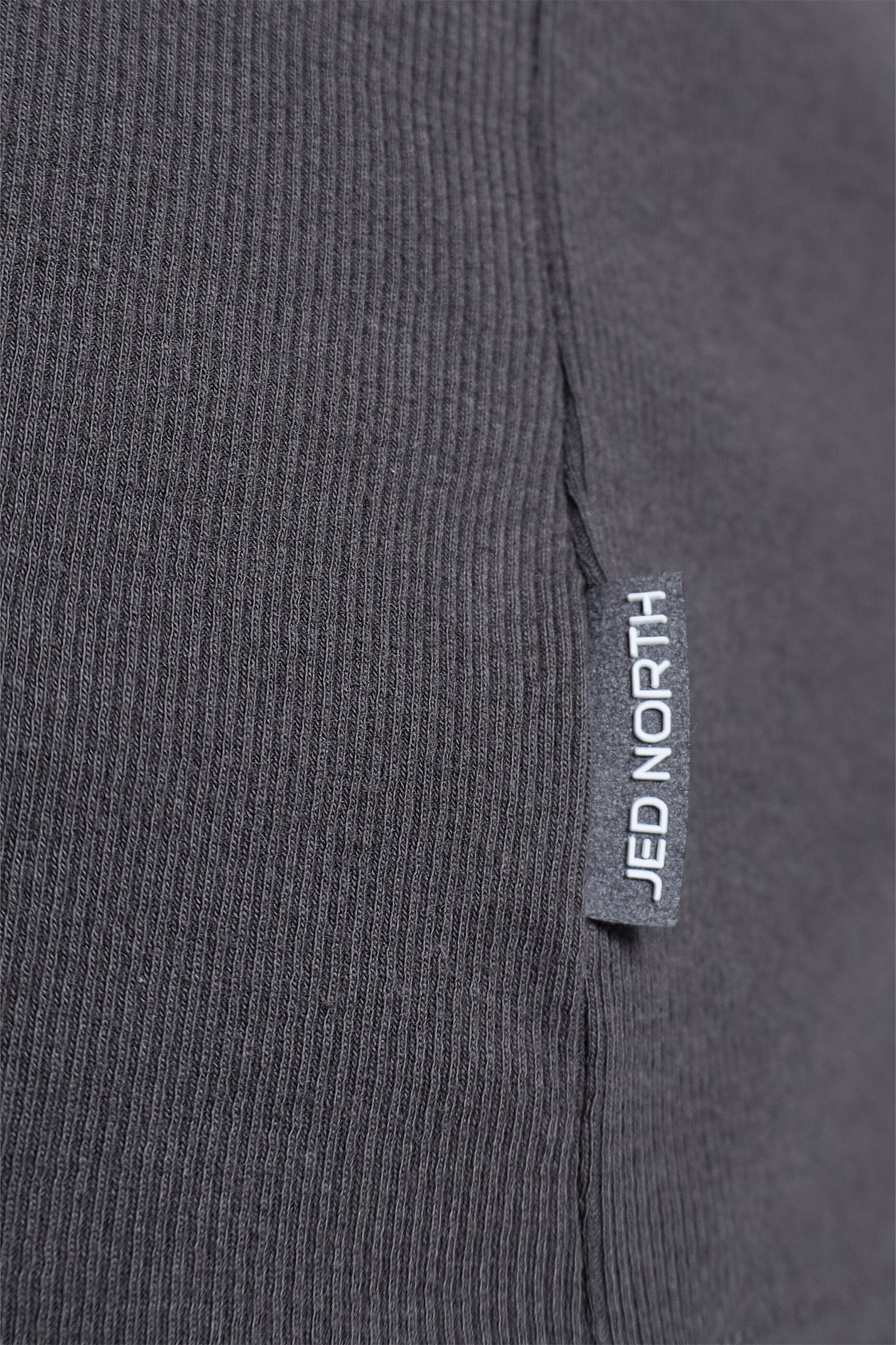 Jed North Men's Ribbed Muscle Tank Top - Dark Gray
