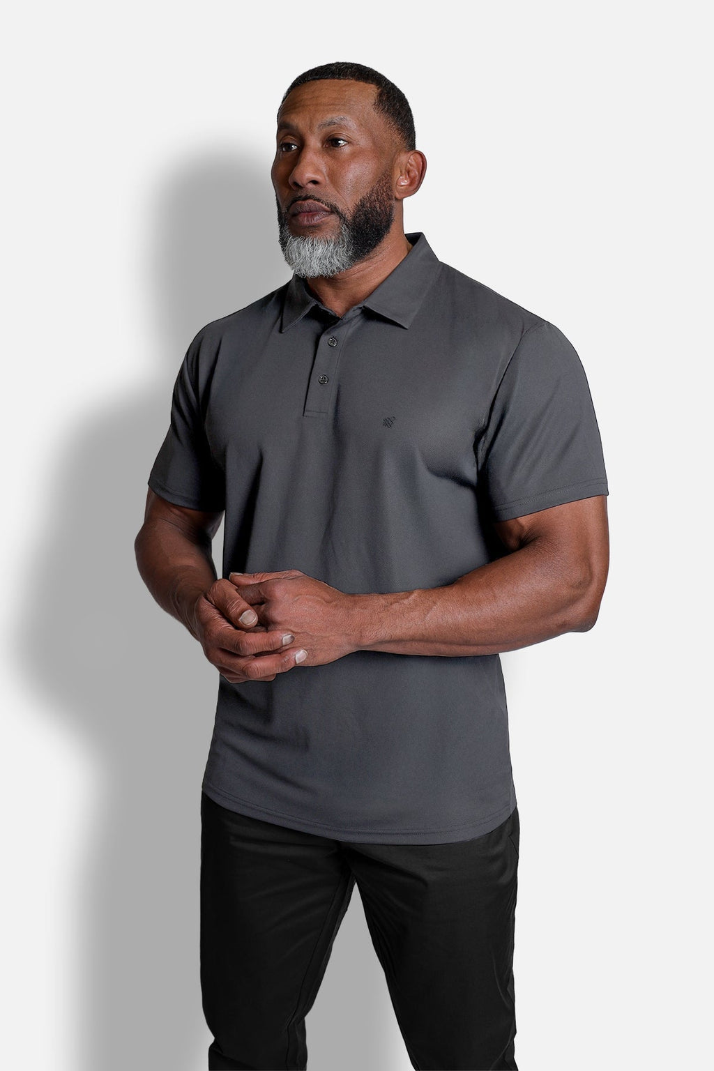 Polo de secado rápido Jed North - Gris oscuro