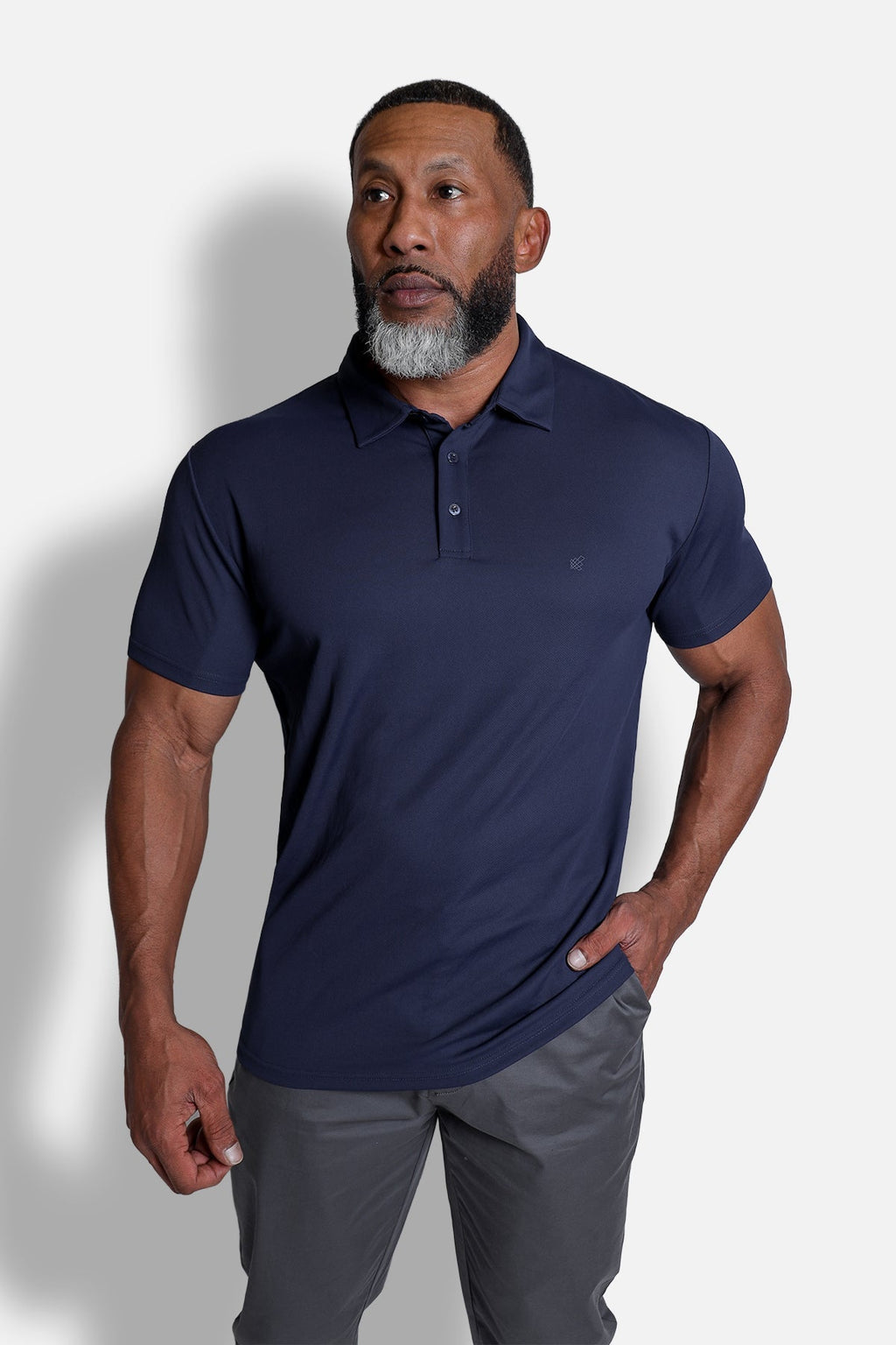 Jed North Men's Fast-Dry Polo T-Shirt - Navy