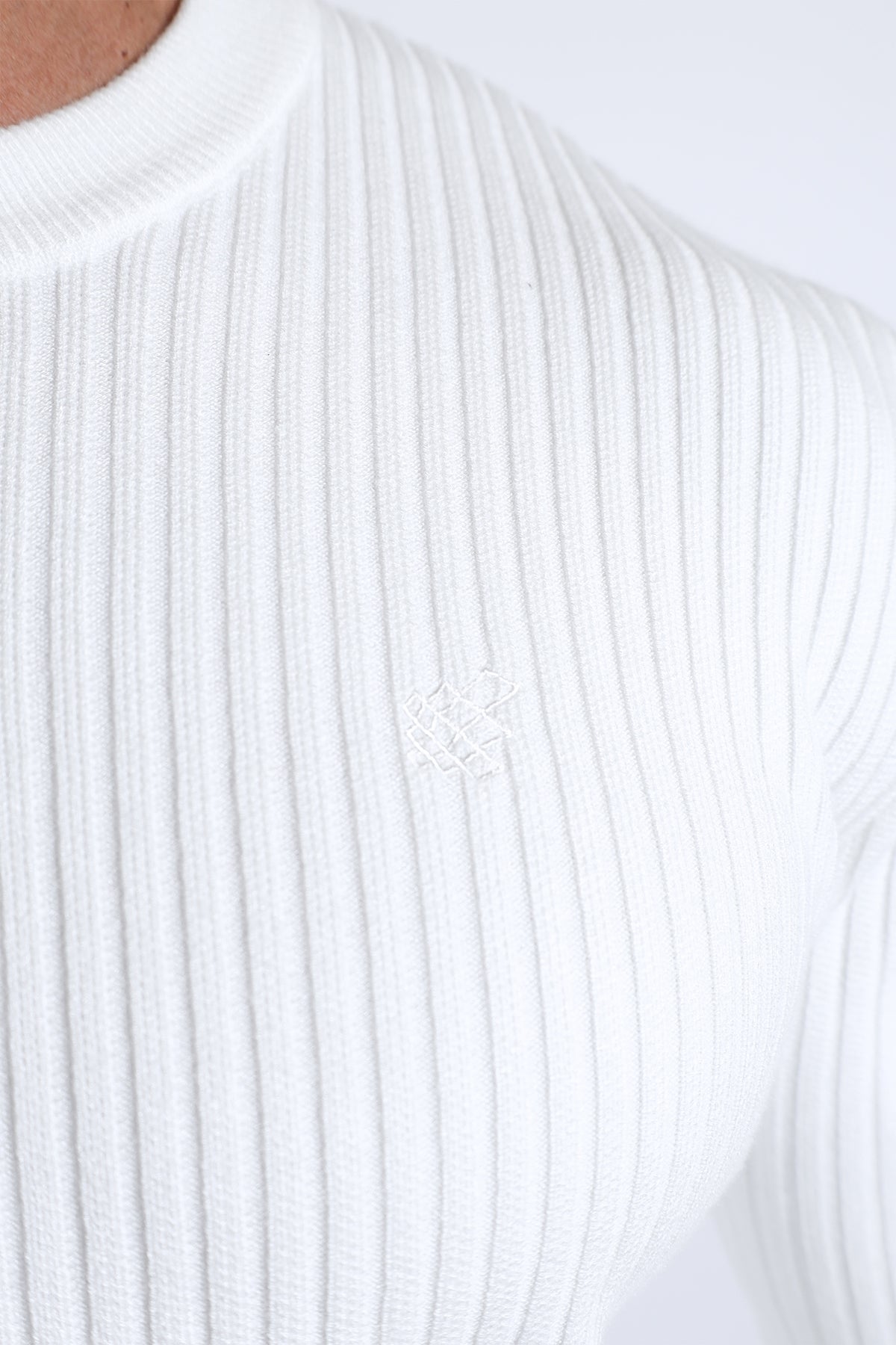 Jed North Men's Classic Henley Sweater - Cream