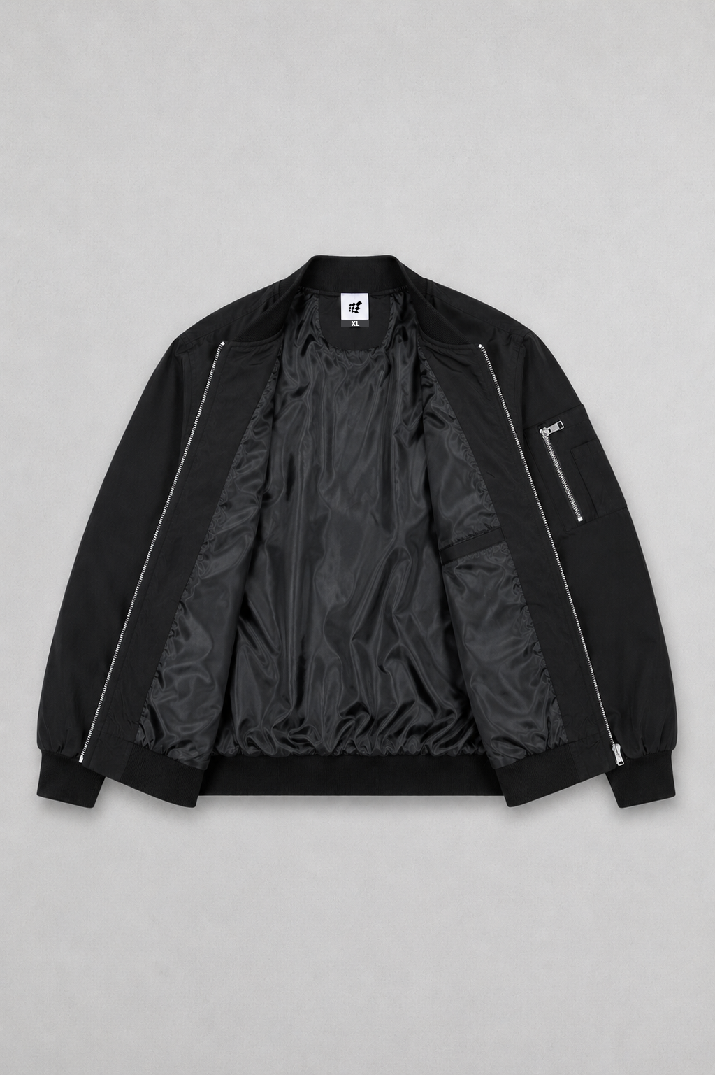 Jed North Men's Men's Premium Bomber Jacket - Black
