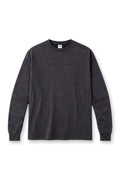 Camiseta de manga larga lavada vintage Jed North - Negro