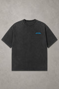 Jed North Men's Vintage Washed Oversized T-Shirt - Charcoal Black