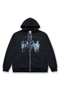 Jed North Limited Edition Kapuzenjacke mit Reißverschluss – Lightning Black