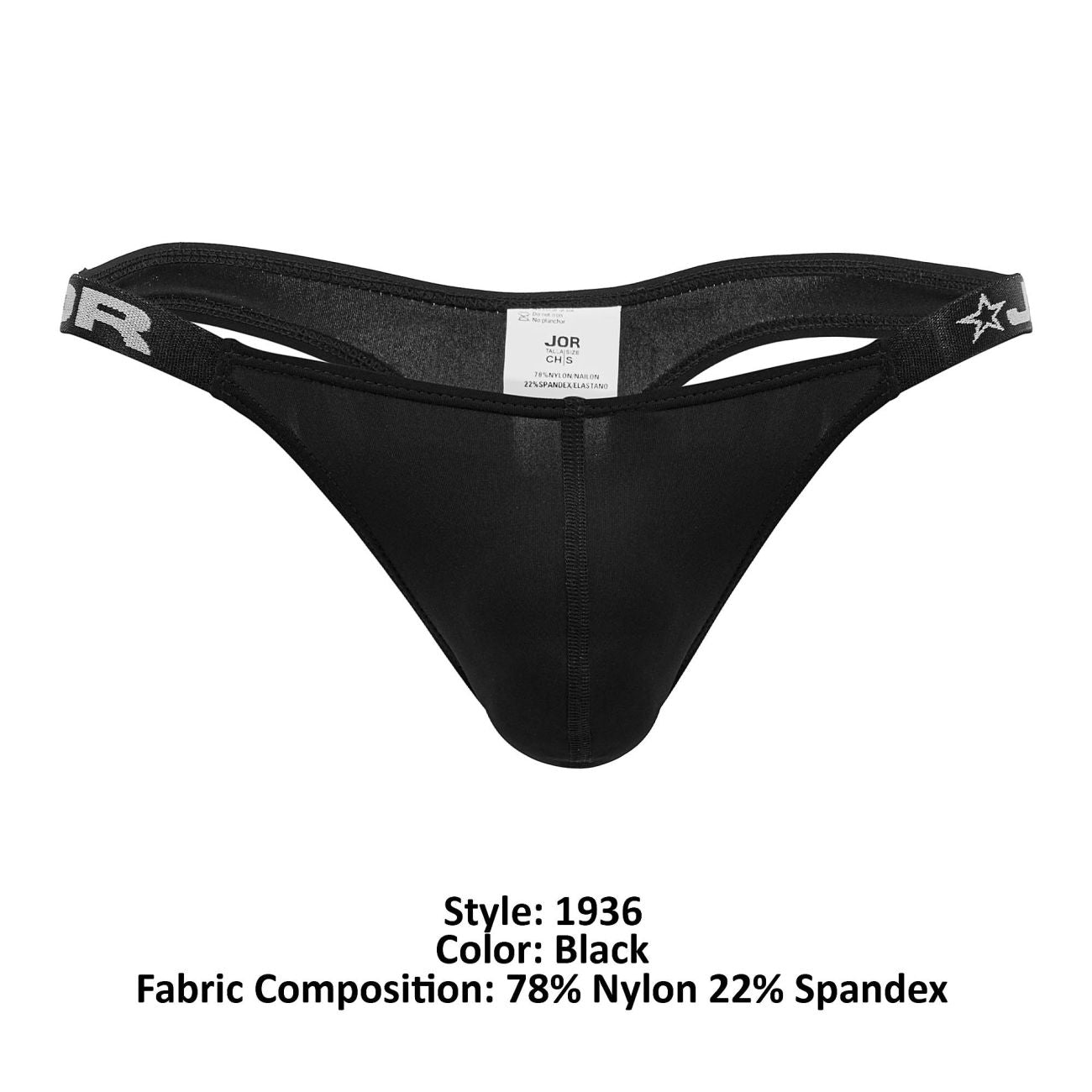JOR 1936 Dante Thongs Color Black - DealByEthan.gay loves JOR