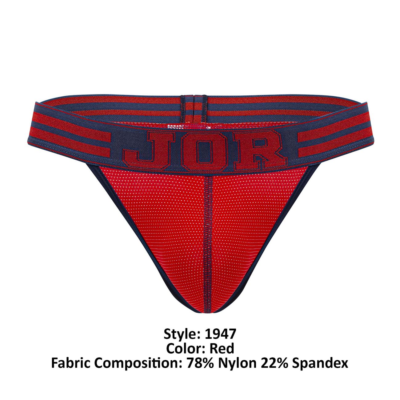 JOR 1947 College Thongs Color Red - DealByEthan.gay loves JOR