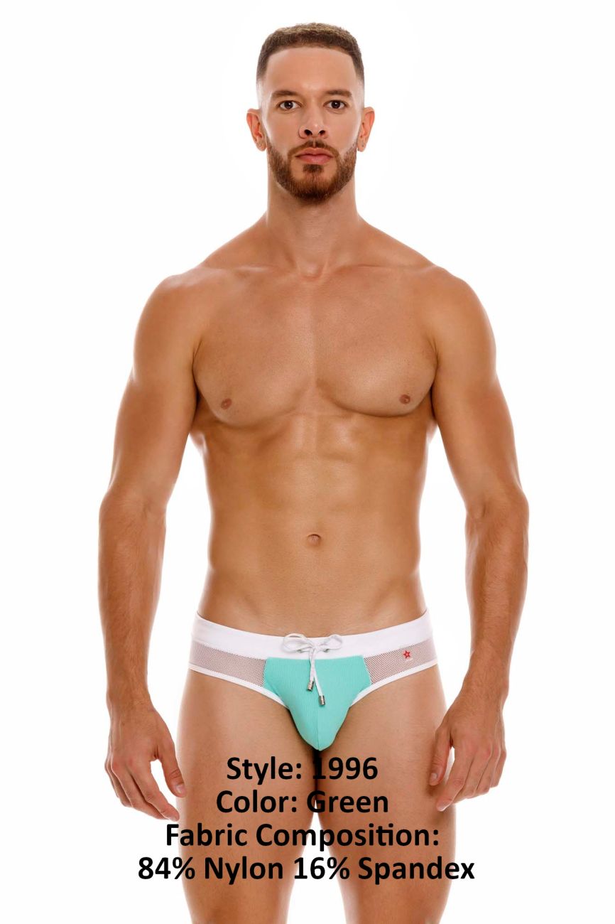 JOR 1996 Ibiza Swim Briefs Color Green - DealByEthan.gay loves JOR