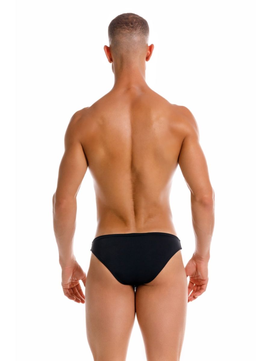 Black smooth form-fitting JOR 2273 travel swim bikini briefs designed for comfortable swimwear use