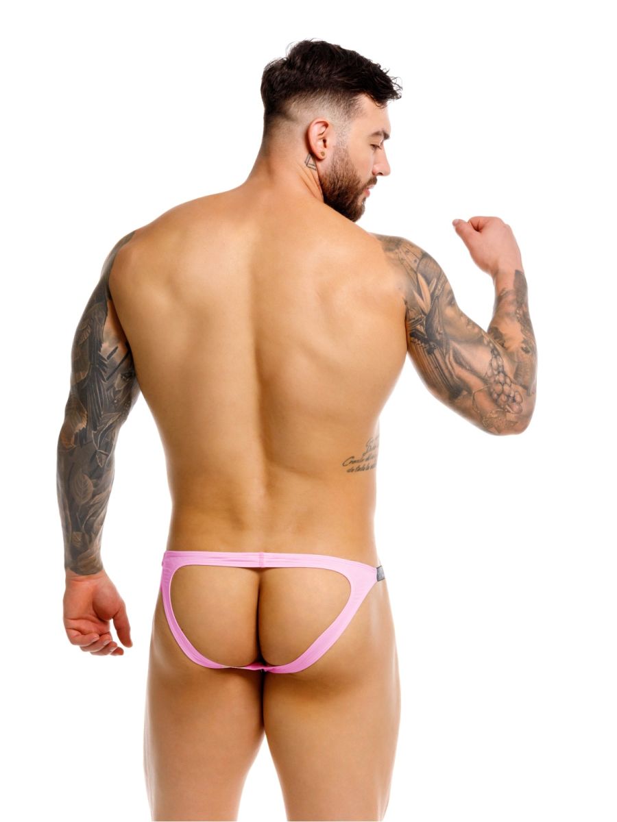 Pink jor 2356 eros jockstrap athletic briefs with supportive contoured design for comfortable active wear