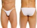 White thong underwear jor 2358 axel bikini with a small red star logo on the front in white color