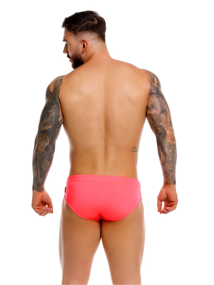 Bright pink JOR 2387 Travel swim briefs in candy color designed for comfortable swimwear use