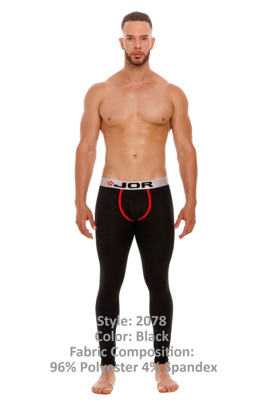 JOR 2078 Winter Lange Unterhose Farbe Schwarz
