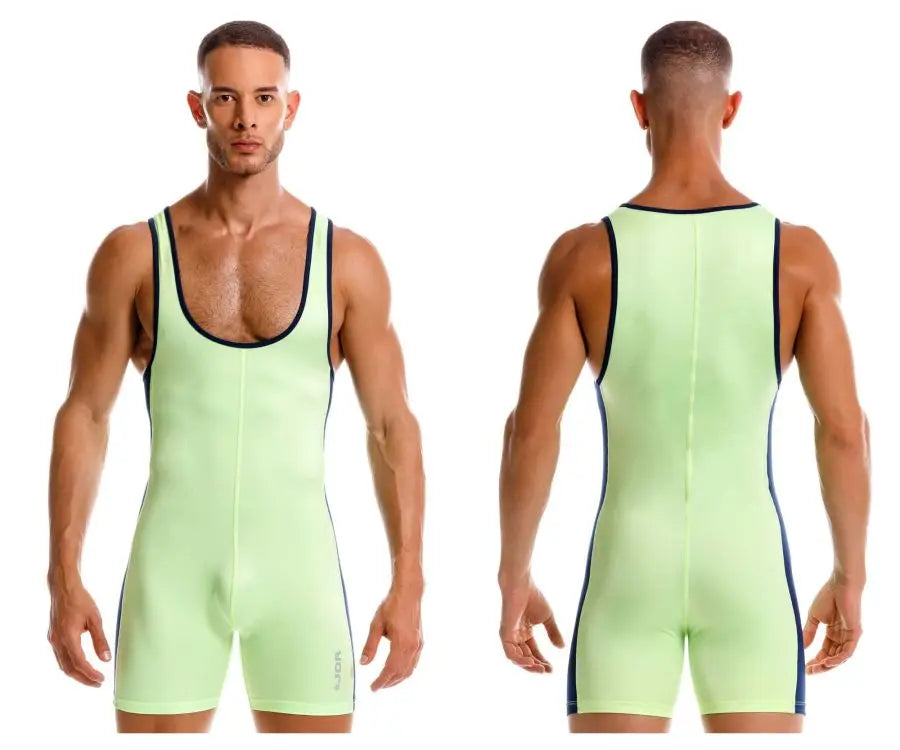JOR Herren Aktiv- und Bademode 2216 Fighter Bodysuit Farbe Grün