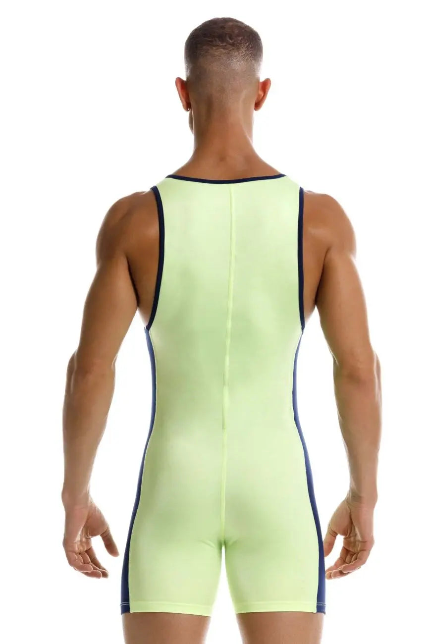 JOR Herren Aktiv- und Bademode 2216 Fighter Bodysuit Farbe Grün