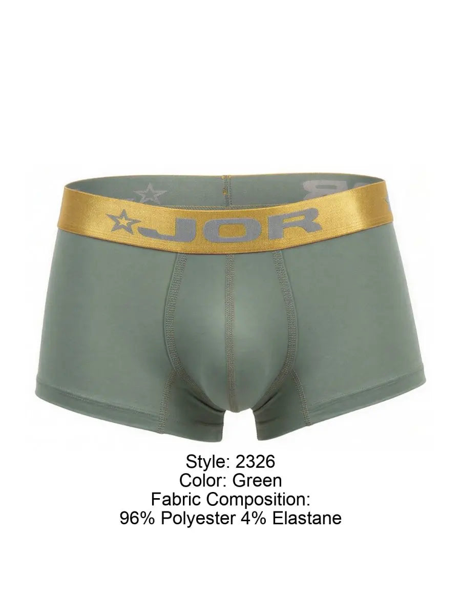 JOR Ropa Interior Masculina 2326 Soho Trunks Color Verde