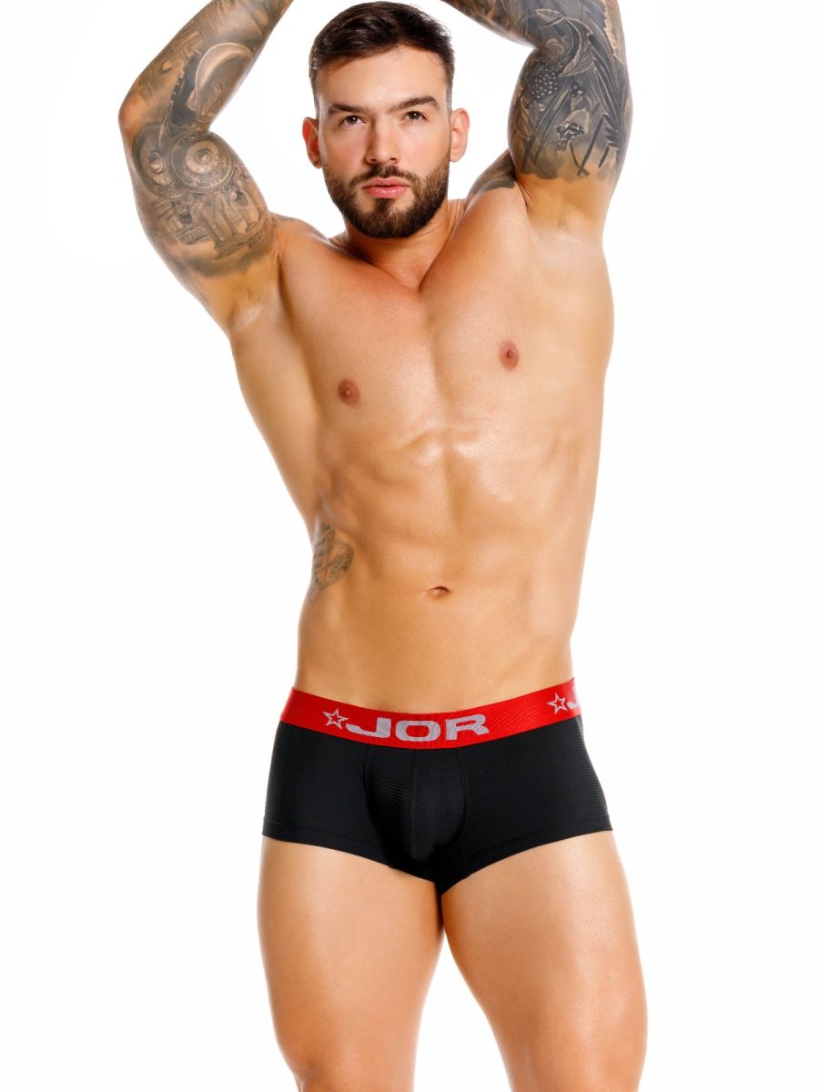 JOR 2442 Ropa interior para hombre Astor Modern Trunks Color Negro