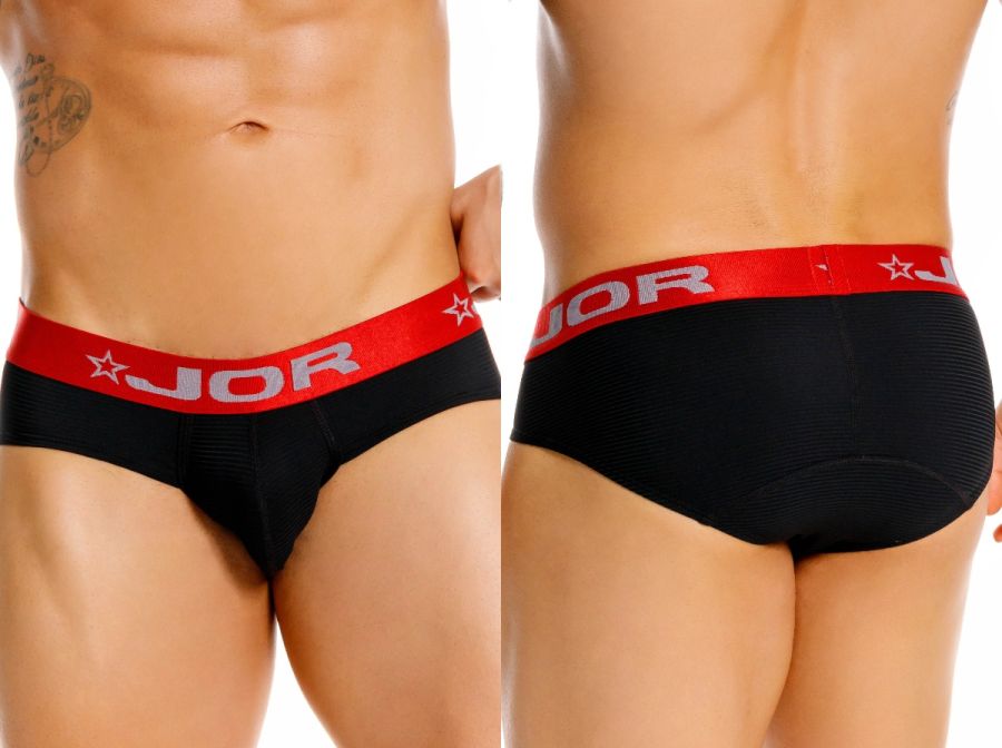JOR 2443 Herrenunterwäsche Astor stylische Slips Farbe Schwarz