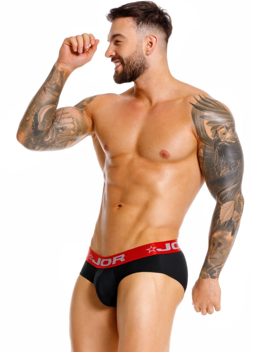 JOR 2443 Herrenunterwäsche Astor stylische Slips Farbe Schwarz