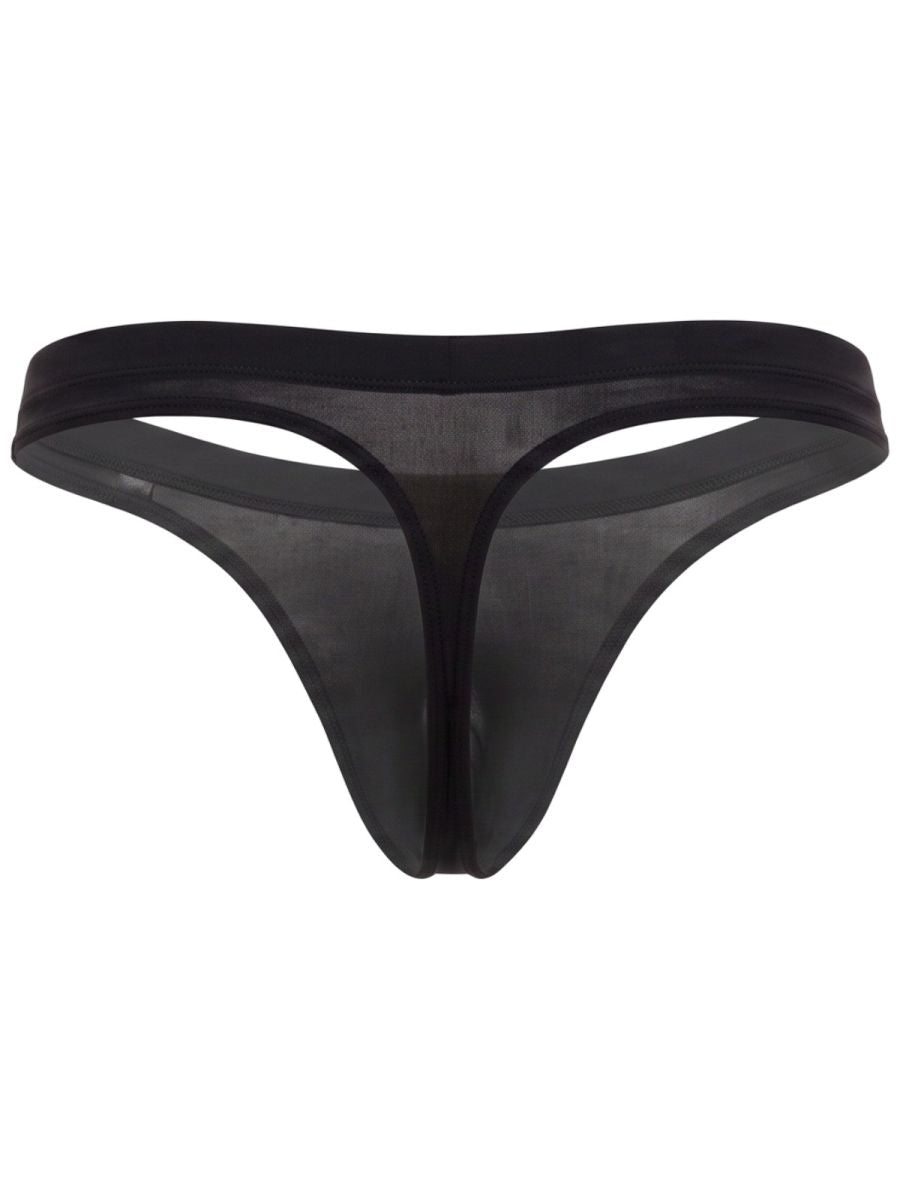 JOR 2451 Ropa interior de hombre, tanga lisa invisible, color negro